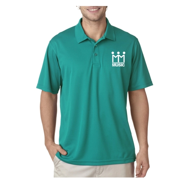 UltraClub® Men's Cool & Dry Mesh Pique Polo Shirt - UltraClub® Men's Cool & Dry Mesh Pique Polo Shirt - Image 7 of 41