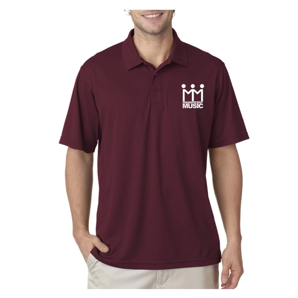 UltraClub® Men's Cool & Dry Mesh Pique Polo Shirt - UltraClub® Men's Cool & Dry Mesh Pique Polo Shirt - Image 9 of 41