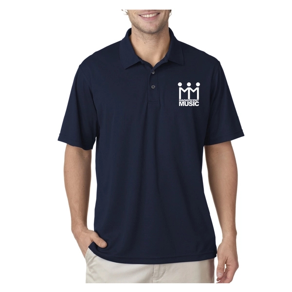 UltraClub® Men's Cool & Dry Mesh Pique Polo Shirt - UltraClub® Men's Cool & Dry Mesh Pique Polo Shirt - Image 10 of 41