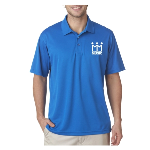 UltraClub® Men's Cool & Dry Mesh Pique Polo Shirt - UltraClub® Men's Cool & Dry Mesh Pique Polo Shirt - Image 12 of 41