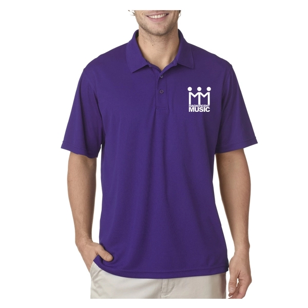 UltraClub® Men's Cool & Dry Mesh Pique Polo Shirt - UltraClub® Men's Cool & Dry Mesh Pique Polo Shirt - Image 13 of 41