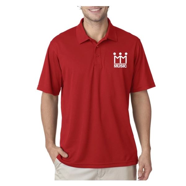 UltraClub® Men's Cool & Dry Mesh Pique Polo Shirt - UltraClub® Men's Cool & Dry Mesh Pique Polo Shirt - Image 14 of 41