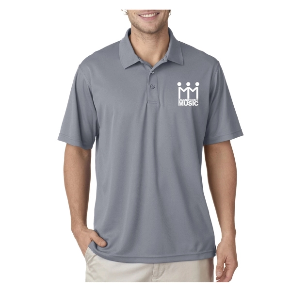 UltraClub® Men's Cool & Dry Mesh Pique Polo Shirt - UltraClub® Men's Cool & Dry Mesh Pique Polo Shirt - Image 16 of 41