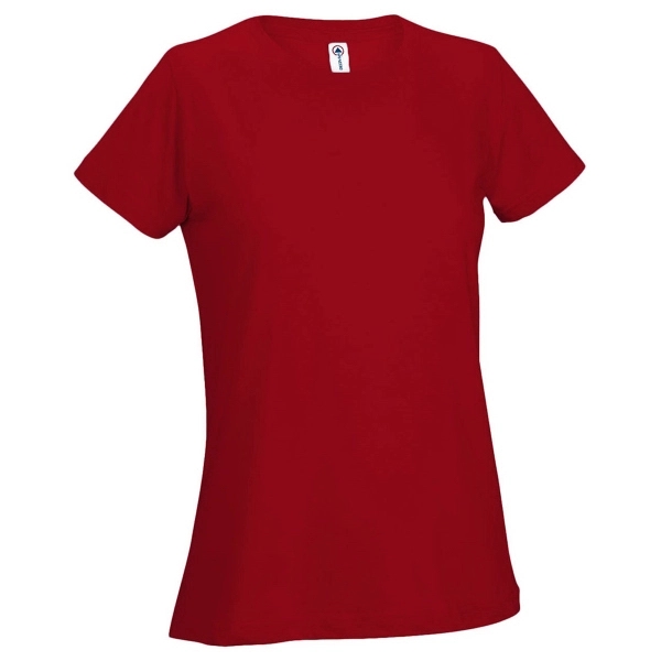 Printed Delta Apparel Ladies 30/1's Soft Spun Tee - Printed Delta Apparel Ladies 30/1's Soft Spun Tee - Image 3 of 33