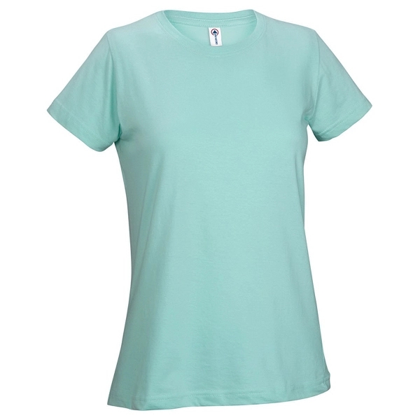 Printed Delta Apparel Ladies 30/1's Soft Spun Tee - Printed Delta Apparel Ladies 30/1's Soft Spun Tee - Image 4 of 33