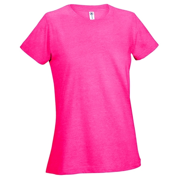 Printed Delta Apparel Ladies 30/1's Soft Spun Tee - Printed Delta Apparel Ladies 30/1's Soft Spun Tee - Image 7 of 33