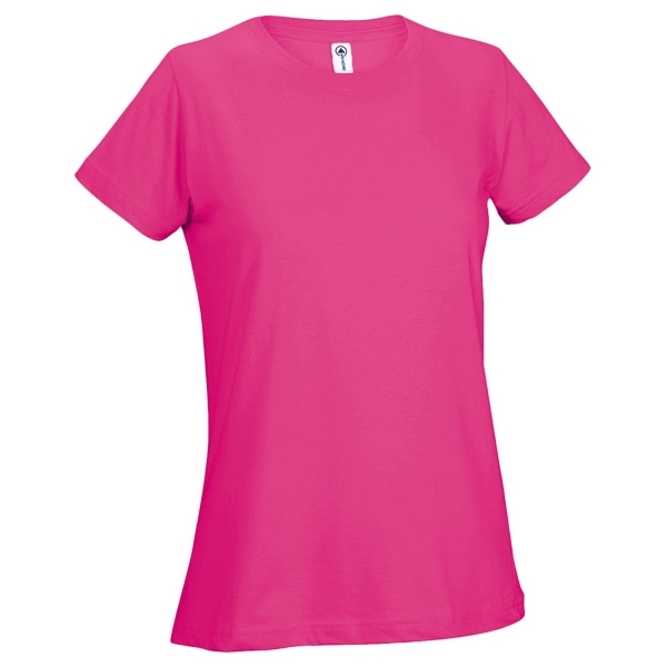 Printed Delta Apparel Ladies 30/1's Soft Spun Tee - Printed Delta Apparel Ladies 30/1's Soft Spun Tee - Image 8 of 33