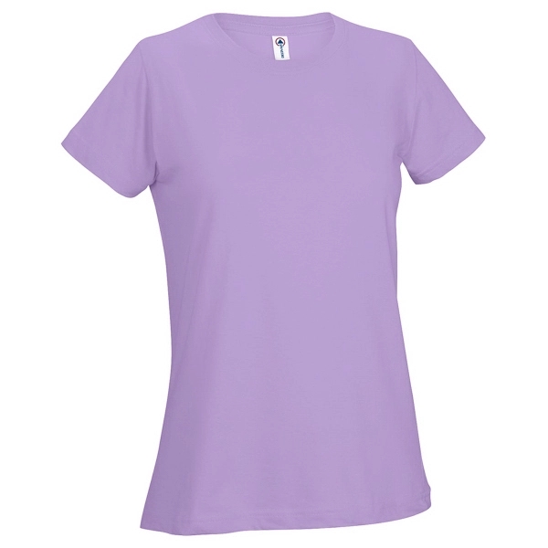 Printed Delta Apparel Ladies 30/1's Soft Spun Tee - Printed Delta Apparel Ladies 30/1's Soft Spun Tee - Image 9 of 33