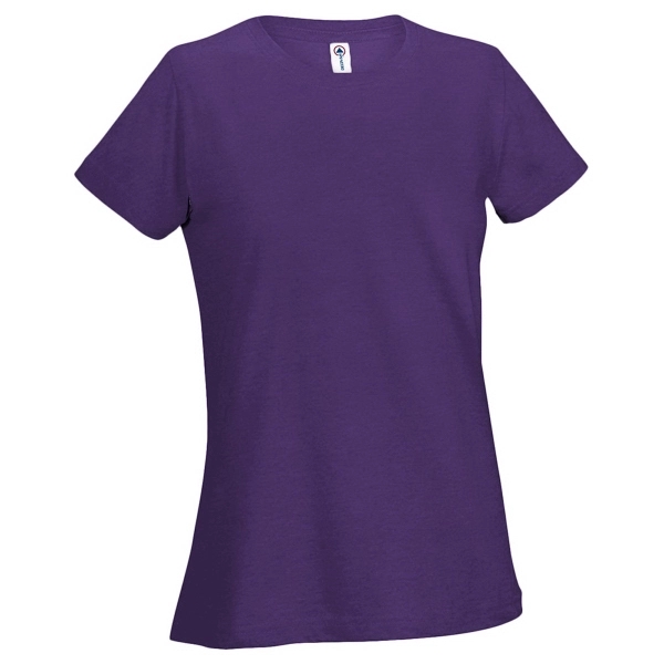 Printed Delta Apparel Ladies 30/1's Soft Spun Tee - Printed Delta Apparel Ladies 30/1's Soft Spun Tee - Image 12 of 33