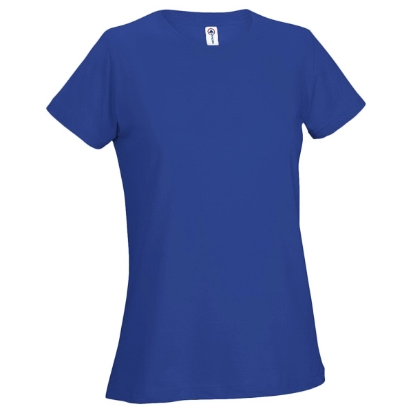 Printed Delta Apparel Ladies 30/1's Soft Spun Tee - Printed Delta Apparel Ladies 30/1's Soft Spun Tee - Image 14 of 33