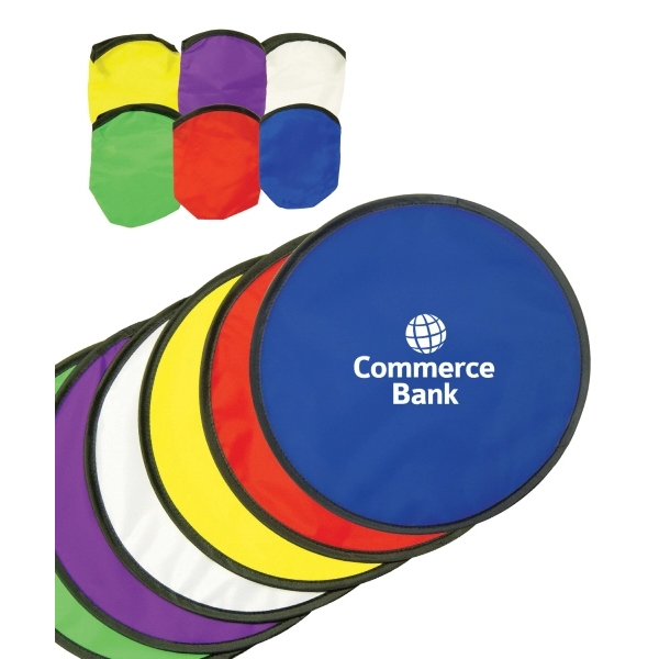 Union Printed, Flexible Folding Flying Disc w/ Pouch Holder Plum Grove