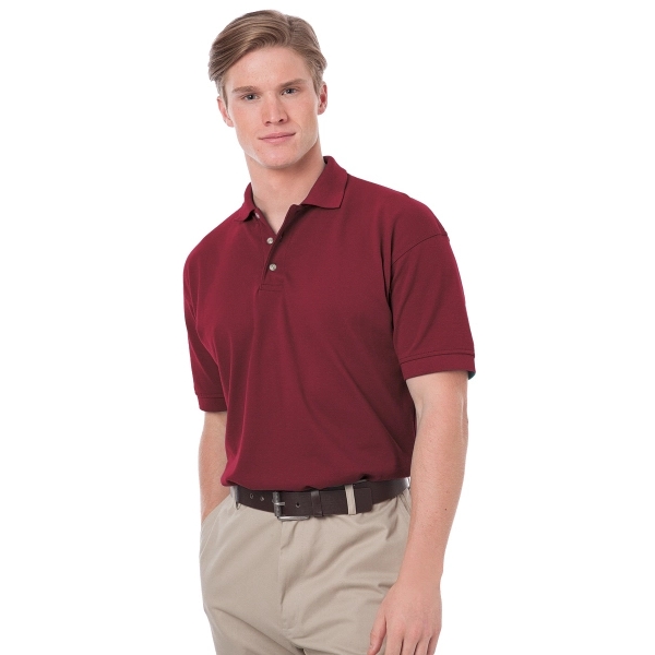 Men's Short Sleeve Egyptian Cotton Pique Polo - Men's Short Sleeve Egyptian Cotton Pique Polo - Image 3 of 25