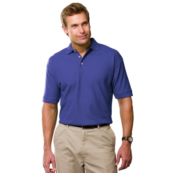 Men's Short Sleeve Egyptian Cotton Pique Polo - Men's Short Sleeve Egyptian Cotton Pique Polo - Image 5 of 25