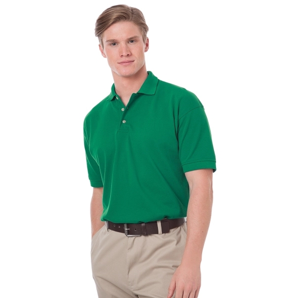 Men's Short Sleeve Egyptian Cotton Pique Polo - Men's Short Sleeve Egyptian Cotton Pique Polo - Image 9 of 25
