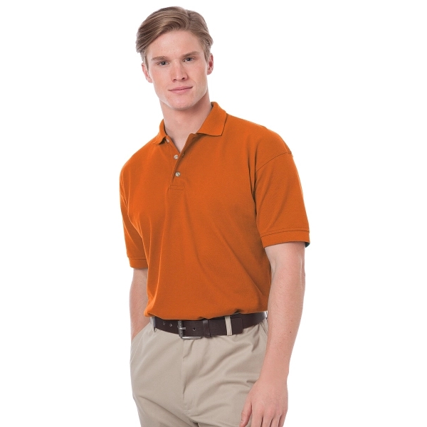 Men's Short Sleeve Egyptian Cotton Pique Polo - Men's Short Sleeve Egyptian Cotton Pique Polo - Image 13 of 25