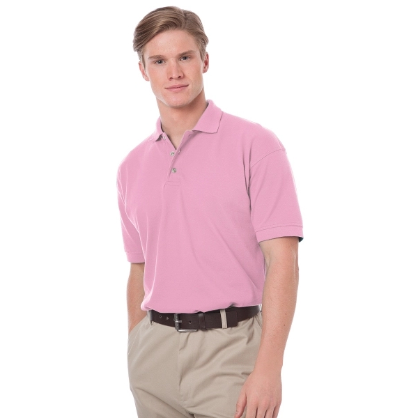 Men's Short Sleeve Egyptian Cotton Pique Polo - Men's Short Sleeve Egyptian Cotton Pique Polo - Image 14 of 25