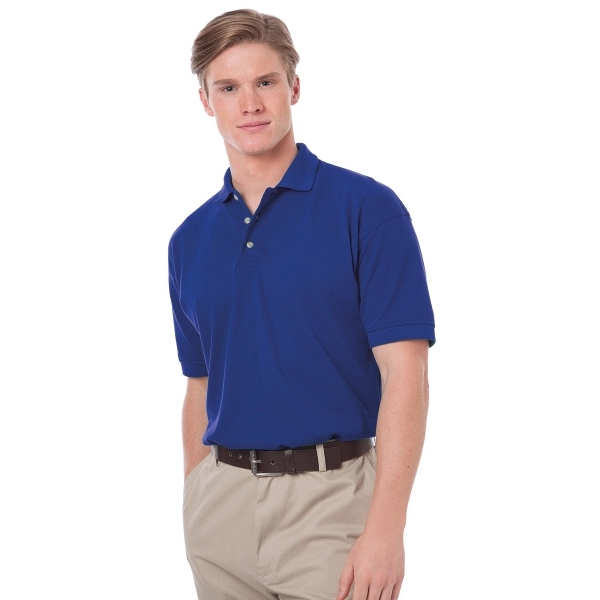 Men's Short Sleeve Egyptian Cotton Pique Polo - Men's Short Sleeve Egyptian Cotton Pique Polo - Image 17 of 25
