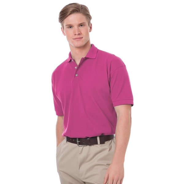 Men's Short Sleeve Egyptian Cotton Pique Polo - Men's Short Sleeve Egyptian Cotton Pique Polo - Image 18 of 25