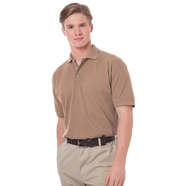 Men's Short Sleeve Egyptian Cotton Pique Polo - Men's Short Sleeve Egyptian Cotton Pique Polo - Image 19 of 25