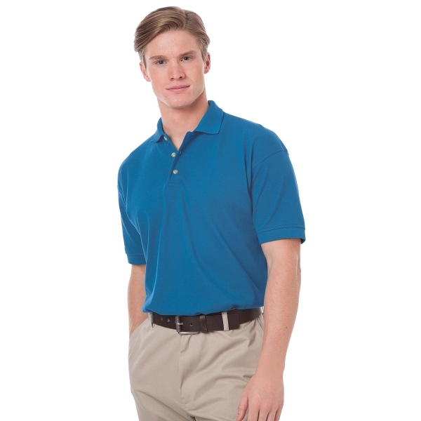 Men's Short Sleeve Egyptian Cotton Pique Polo - Men's Short Sleeve Egyptian Cotton Pique Polo - Image 20 of 25