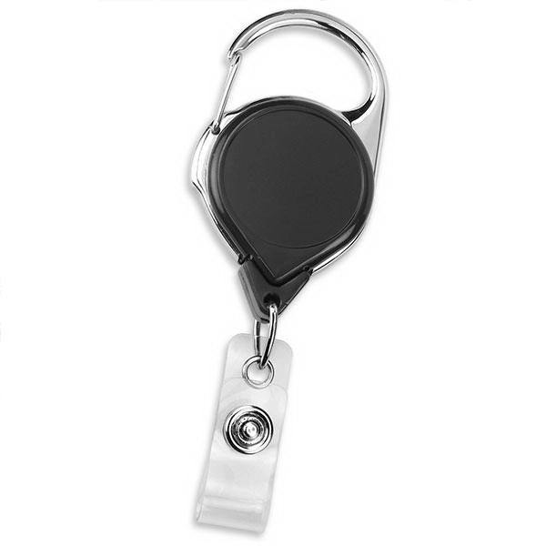 Premium Custom Carabiner Badge Reels with Belt Clip - Premium Custom Carabiner Badge Reels with Belt Clip - Image 2 of 6