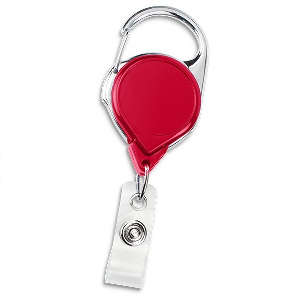 Premium Custom Carabiner Badge Reels with Belt Clip - Premium Custom Carabiner Badge Reels with Belt Clip - Image 5 of 6