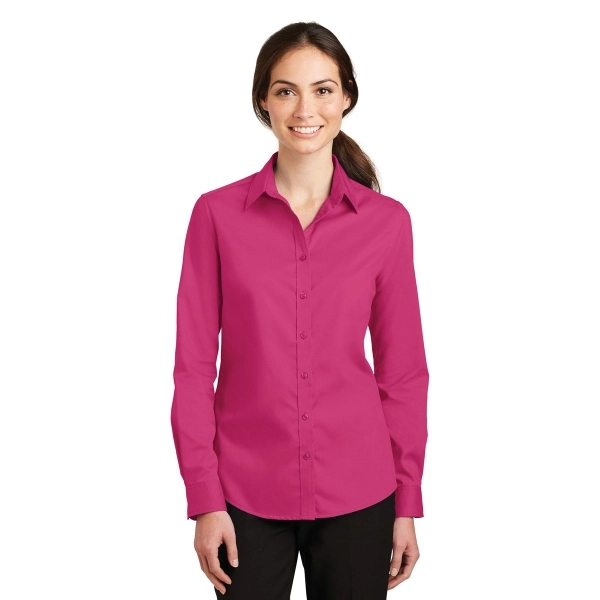 Port Authority Women's SuperPro Twill Shirt. - Port Authority Women's SuperPro Twill Shirt. - Image 5 of 45