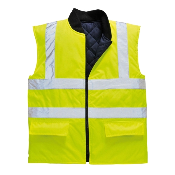 Hi-vis Reversible Bodywarmer Vest - Hi-vis Reversible Bodywarmer Vest - Image 0 of 1
