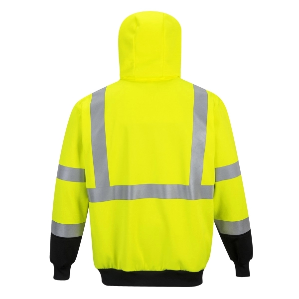Hi-Vis 2-Tone Zipped Hoodie - Hi-Vis 2-Tone Zipped Hoodie - Image 1 of 2
