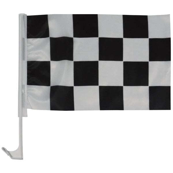 11" x 17" Checkered Auto Window Flag - 11" x 17" Checkered Auto Window Flag - Image 0 of 1