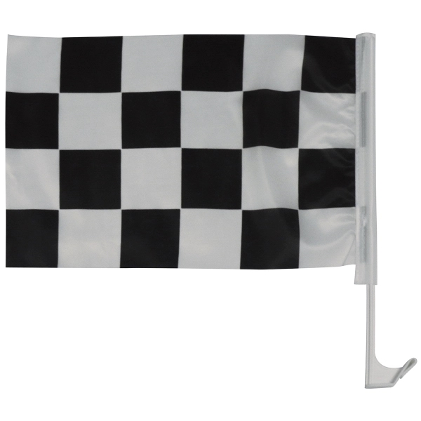 11" x 17" Checkered Auto Window Flag - 11" x 17" Checkered Auto Window Flag - Image 1 of 1