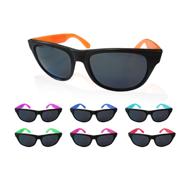 Two-Tone Rubberized Sunglasses - Two-Tone Rubberized Sunglasses - Image 0 of 1