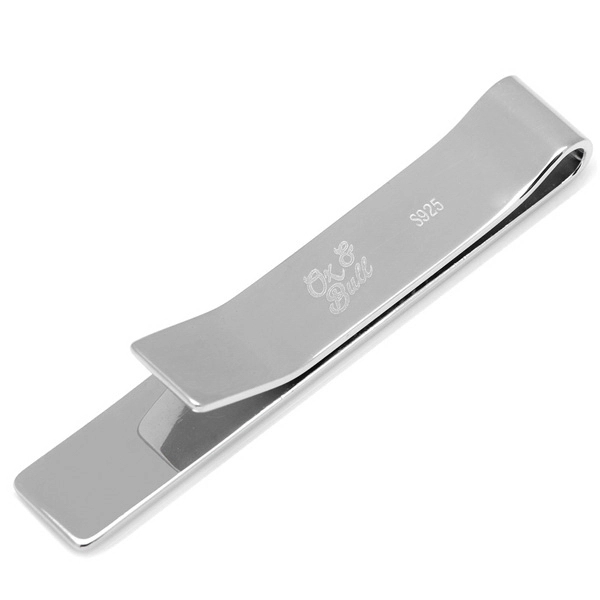 Sterling Silver Engravable Tie Bar - Sterling Silver Engravable Tie Bar - Image 2 of 5