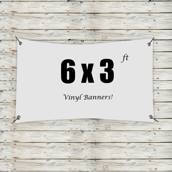 Custom 6' x 3' Vinyl Banners - Custom 6' x 3' Vinyl Banners - Image 9 of 9