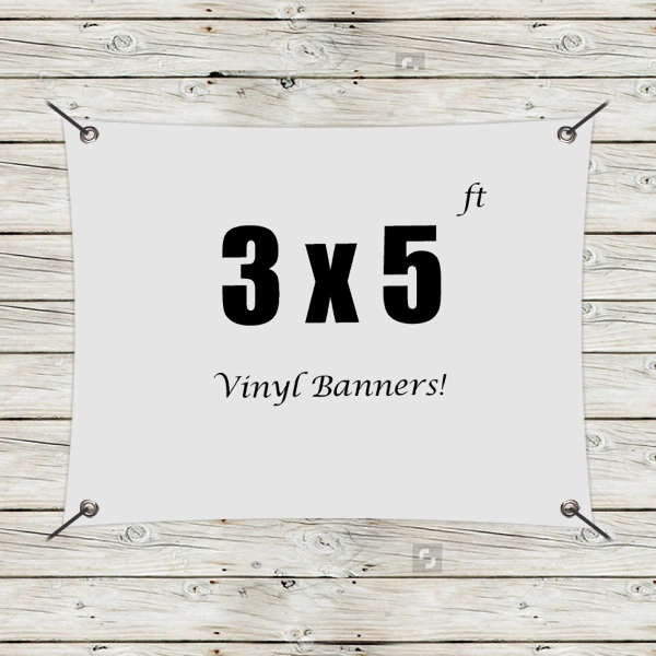 Custom 3' x 5' Vinyl Banners - Custom 3' x 5' Vinyl Banners - Image 0 of 7