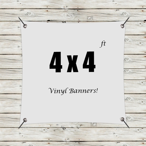 Custom 4' x 4' Vinyl Banners - Custom 4' x 4' Vinyl Banners - Image 0 of 11