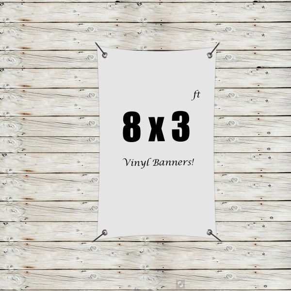 Custom 8' x 3' Vinyl Banners - Custom 8' x 3' Vinyl Banners - Image 0 of 8