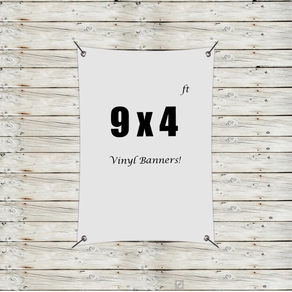 Custom 9' x 4' Vinyl Banners - Custom 9' x 4' Vinyl Banners - Image 0 of 8