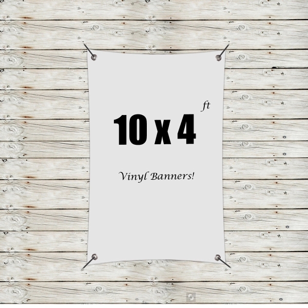 Custom 10' x 4' Vinyl Banners - Custom 10' x 4' Vinyl Banners - Image 0 of 8