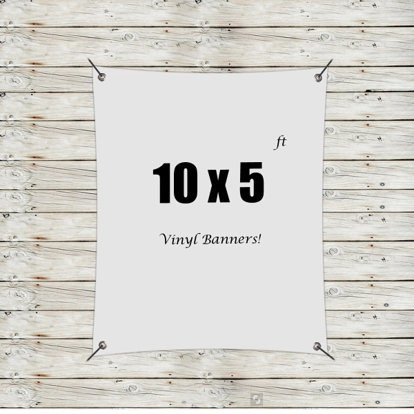 Custom 10' x 5' Vinyl Banners - Custom 10' x 5' Vinyl Banners - Image 0 of 8