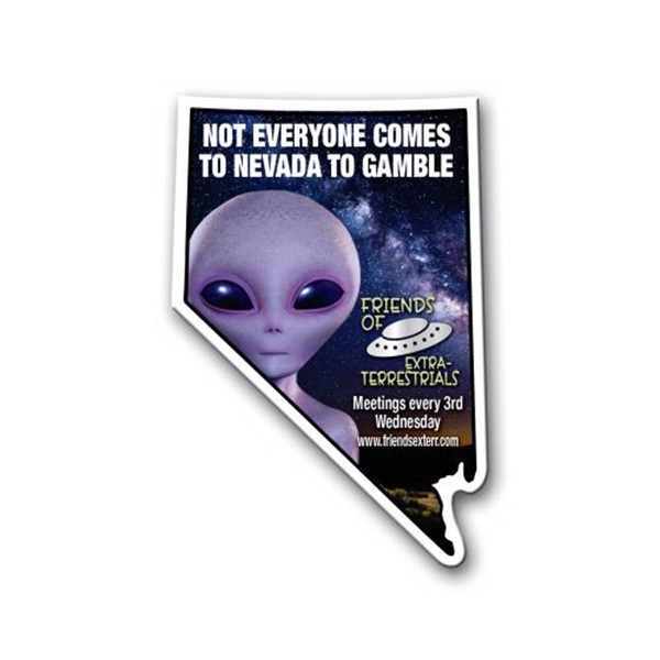 Custom Nevada State Magnet