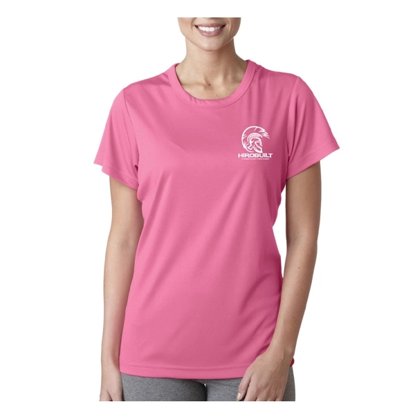 Printed UltraClub® Ladies' Cool & Dry Performance T-Shirt - Printed UltraClub® Ladies' Cool & Dry Performance T-Shirt - Image 0 of 28