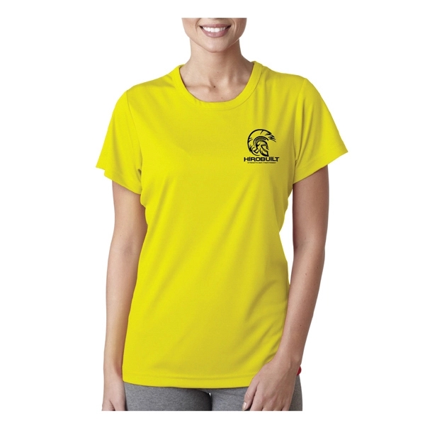 Printed UltraClub® Ladies' Cool & Dry Performance T-Shirt - Printed UltraClub® Ladies' Cool & Dry Performance T-Shirt - Image 4 of 28