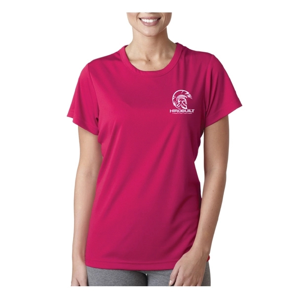 Printed UltraClub® Ladies' Cool & Dry Performance T-Shirt - Printed UltraClub® Ladies' Cool & Dry Performance T-Shirt - Image 11 of 28