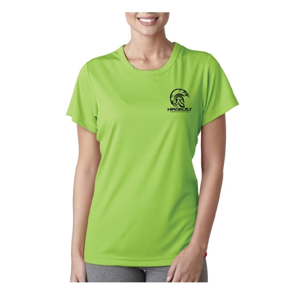 Printed UltraClub® Ladies' Cool & Dry Performance T-Shirt - Printed UltraClub® Ladies' Cool & Dry Performance T-Shirt - Image 16 of 28