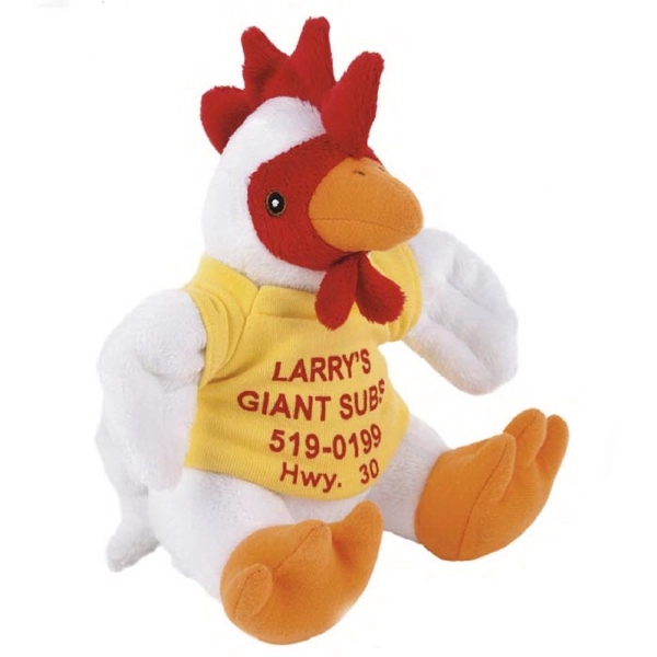 Custom 8" Stuffed Animal - Sitting Plush Rooster