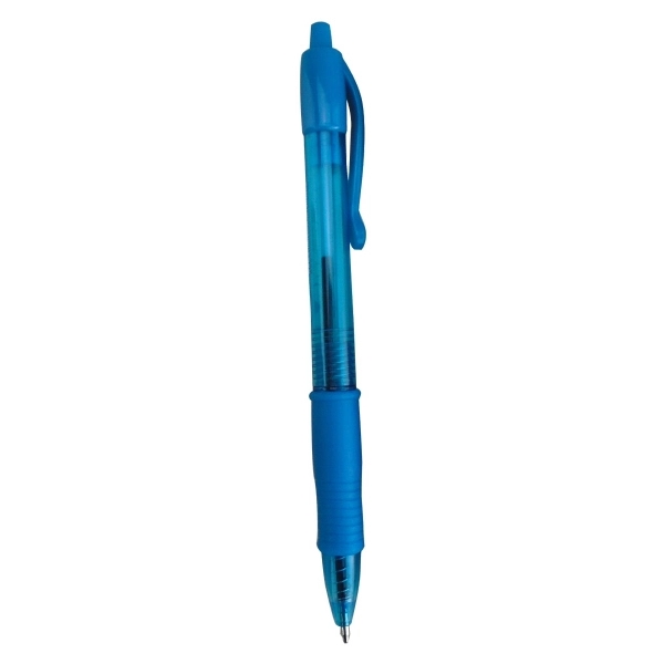 Plastic Ballpoint Pen With Rubber Grip - Plastic Ballpoint Pen With Rubber Grip - Image 1 of 2