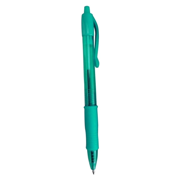 Plastic Ballpoint Pen With Rubber Grip - Plastic Ballpoint Pen With Rubber Grip - Image 2 of 2