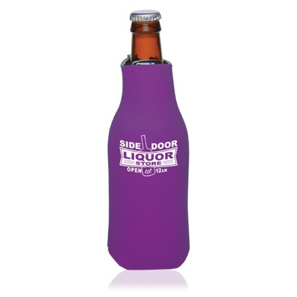 Zipper Beer Bottle Insulator (12 Oz.)