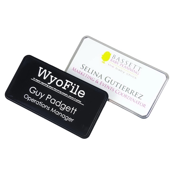 1 1/2" x 3" Name Badge Digitally Printed - 1 1/2" x 3" Name Badge Digitally Printed - Image 5 of 6